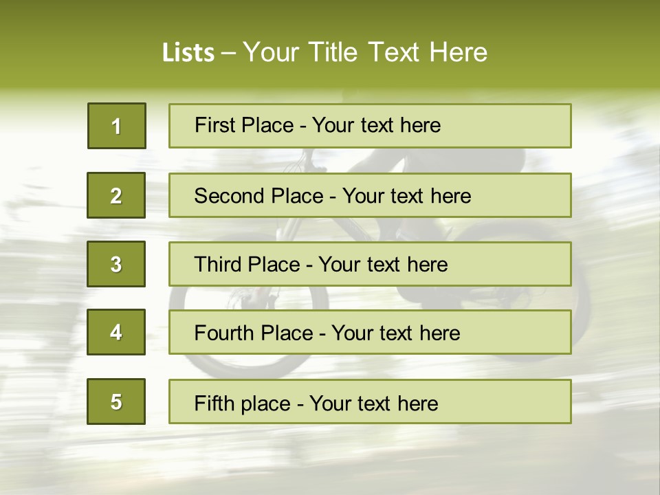 Mountain-Biker PowerPoint Template