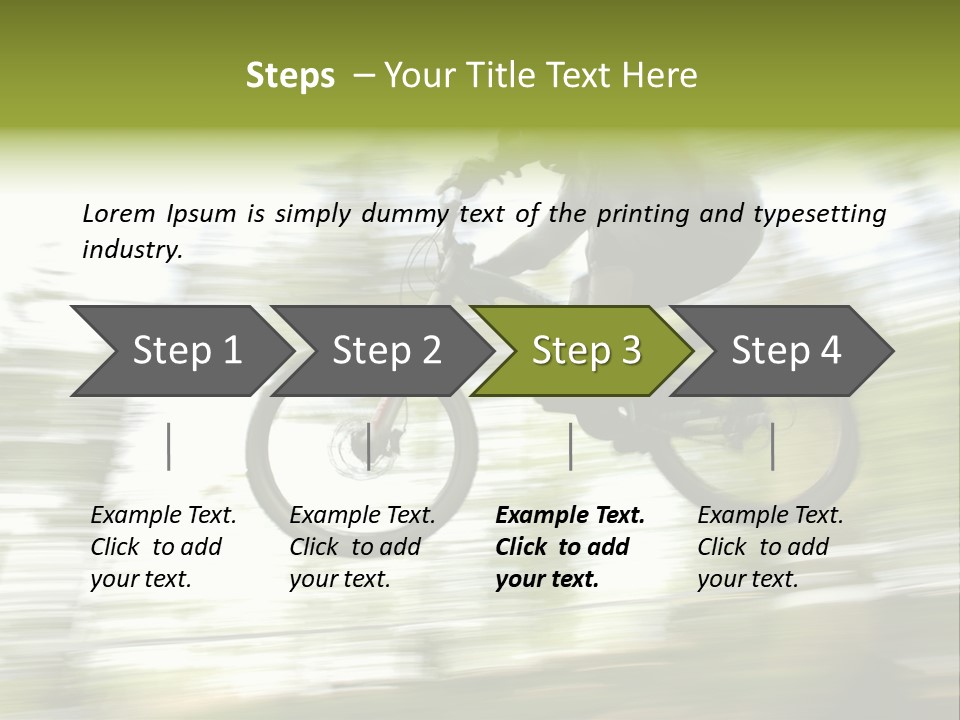 Mountain-Biker PowerPoint Template