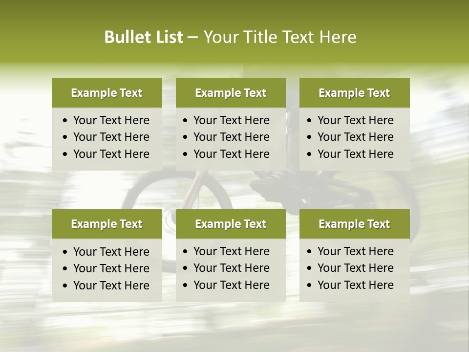 Mountain-Biker PowerPoint Template