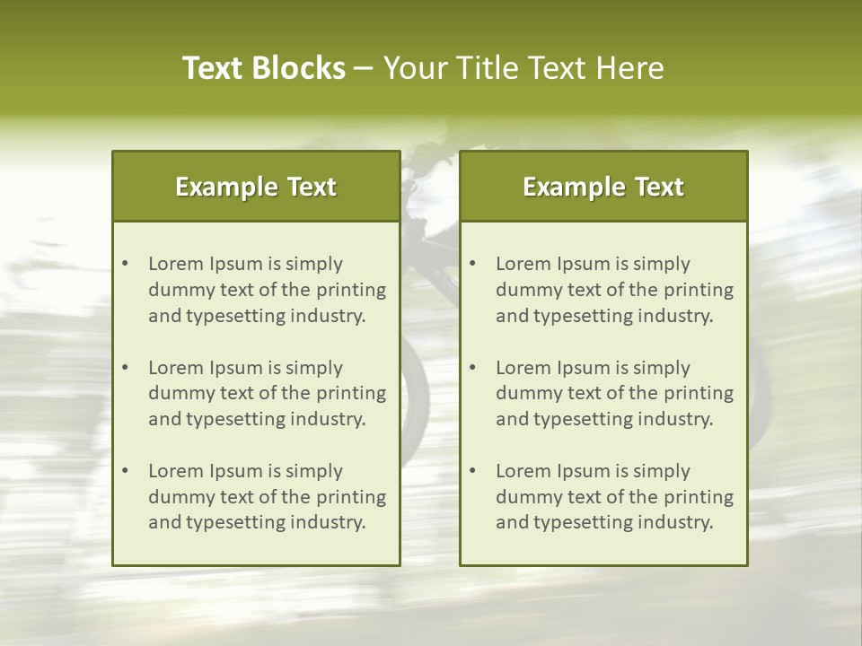Mountain-Biker PowerPoint Template