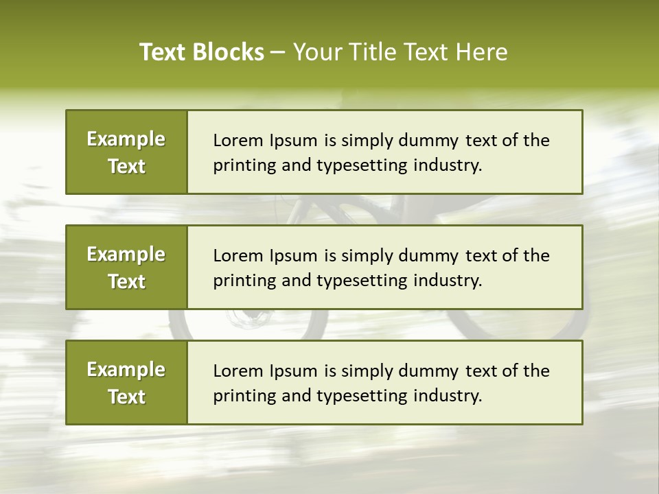 Mountain-Biker PowerPoint Template