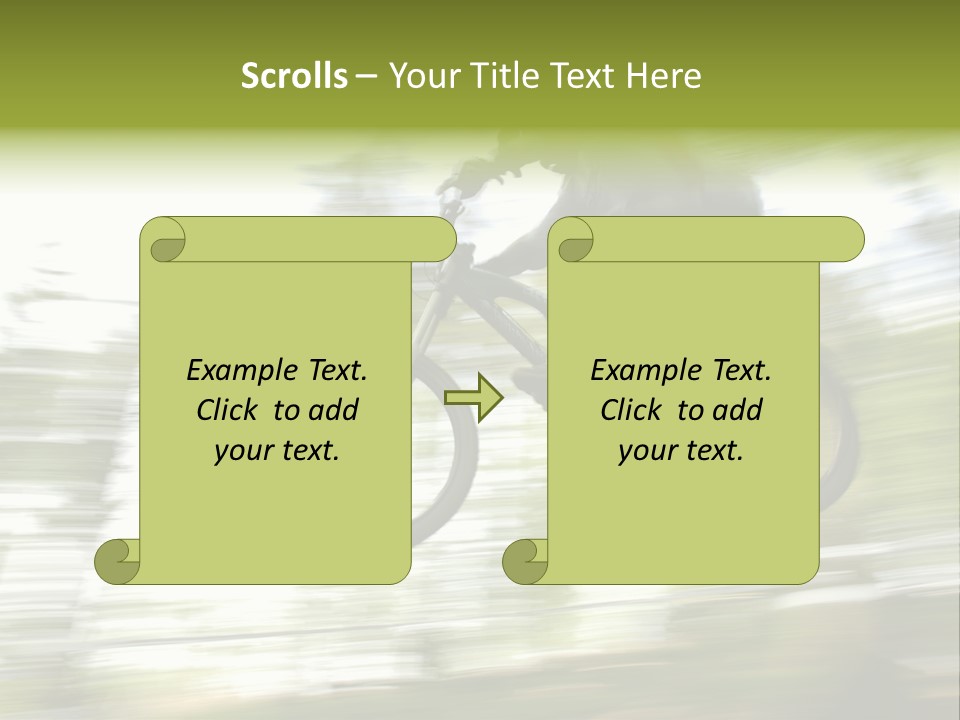 Mountain-Biker PowerPoint Template