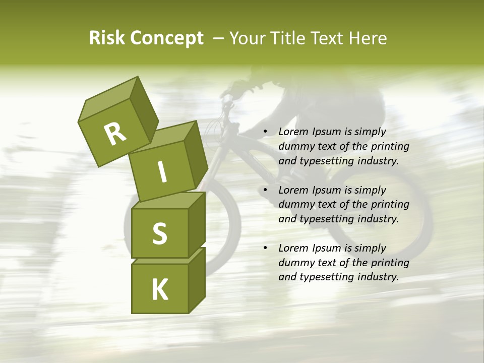 Mountain-Biker PowerPoint Template