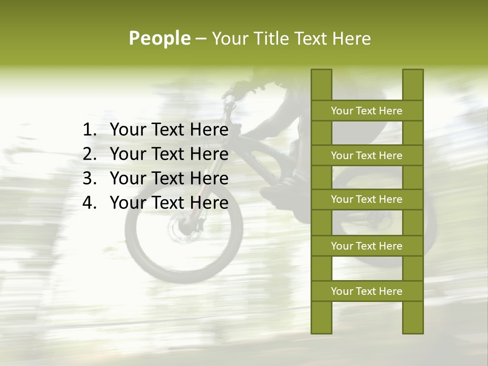 Mountain-Biker PowerPoint Template