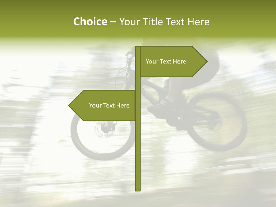 Mountain-Biker PowerPoint Template
