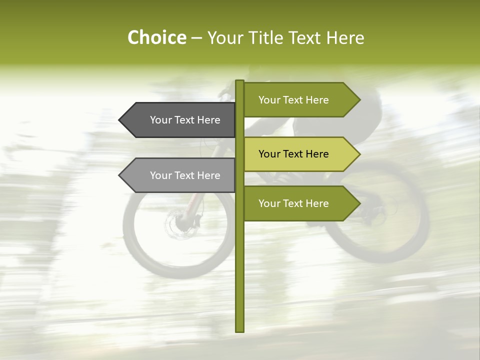 Mountain-Biker PowerPoint Template