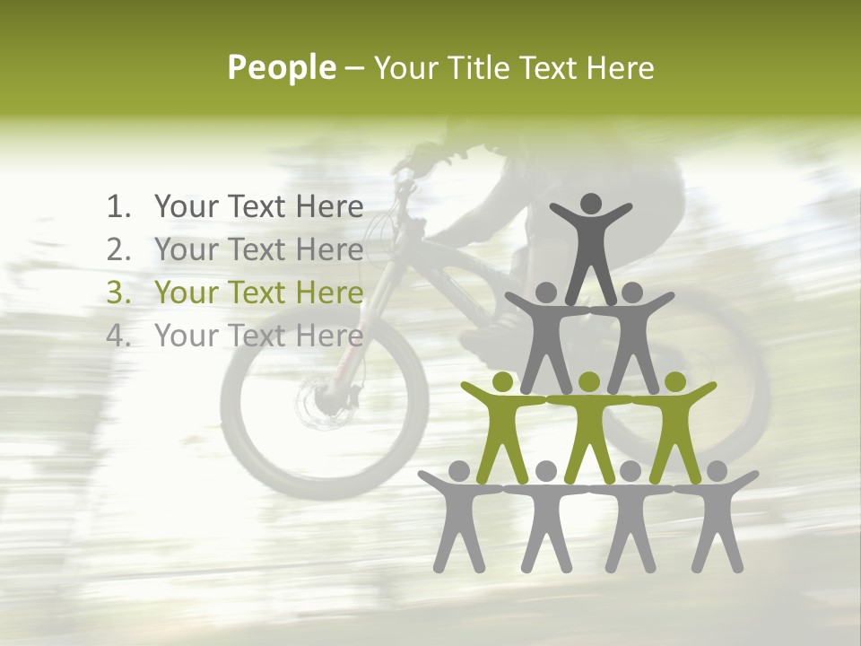 Mountain-Biker PowerPoint Template
