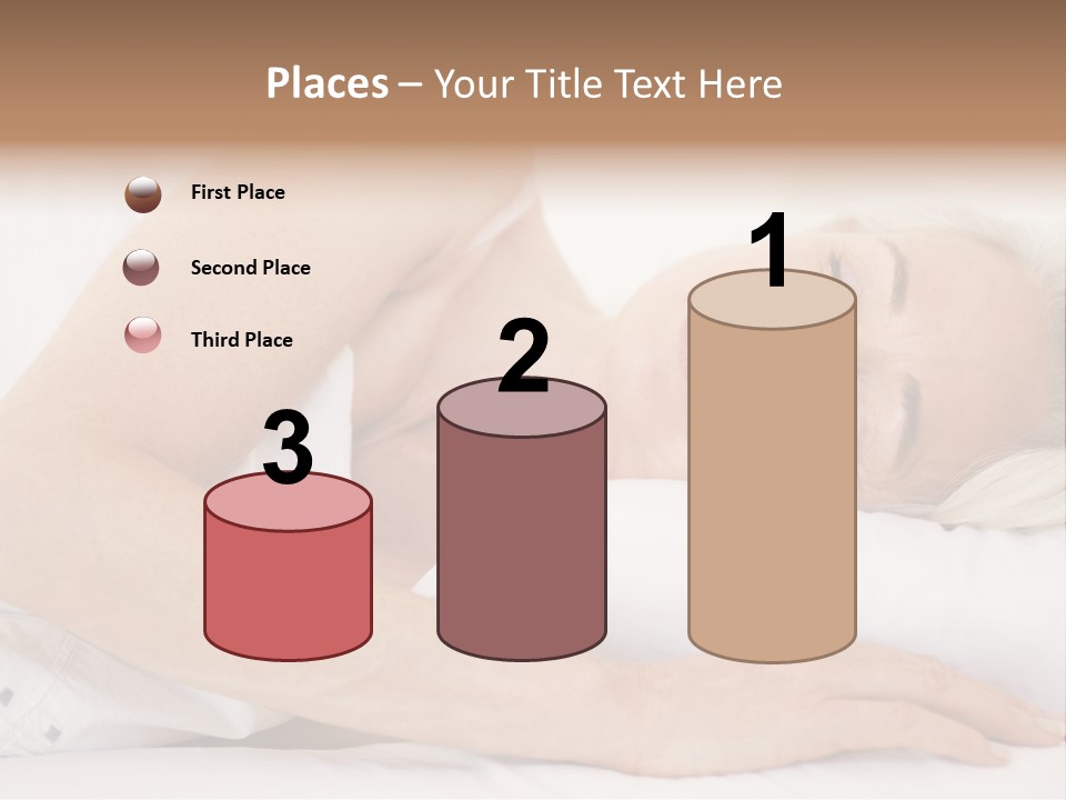 Woman Lying In Bed Sleeping PowerPoint Template