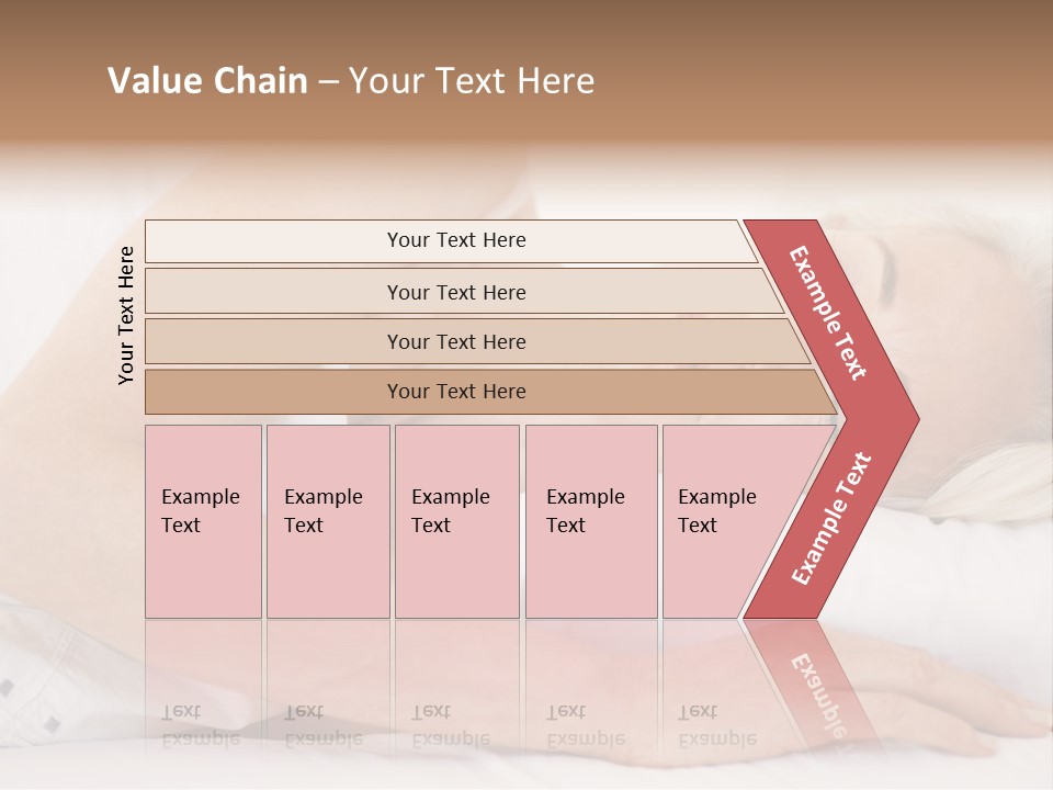 Woman Lying In Bed Sleeping PowerPoint Template