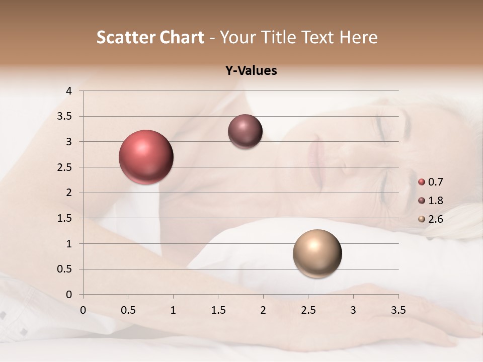 Woman Lying In Bed Sleeping PowerPoint Template