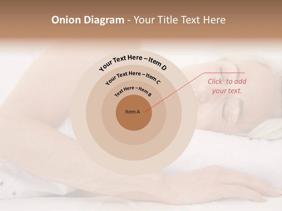 Woman Lying In Bed Sleeping PowerPoint Template