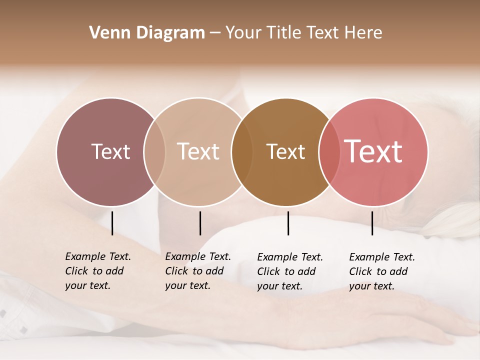 Woman Lying In Bed Sleeping PowerPoint Template