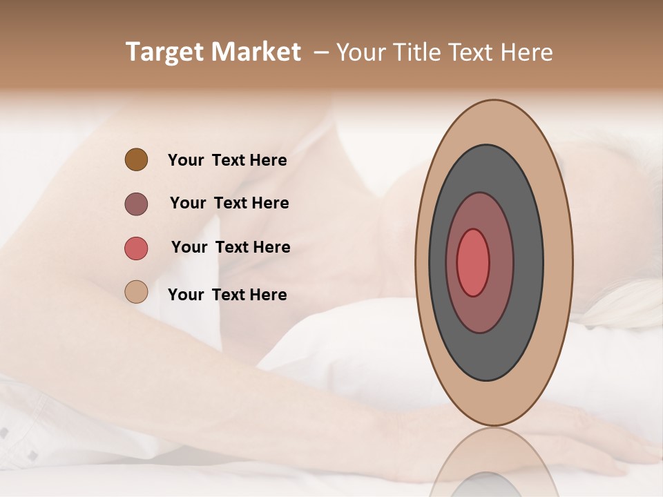 Woman Lying In Bed Sleeping PowerPoint Template