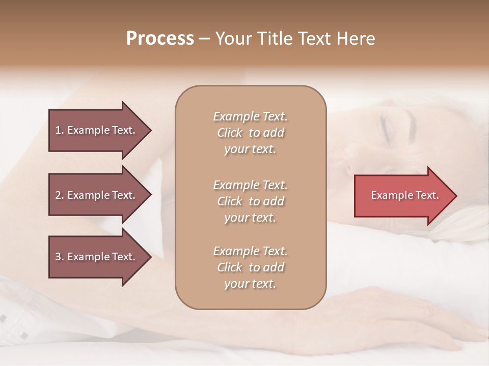 Woman Lying In Bed Sleeping PowerPoint Template