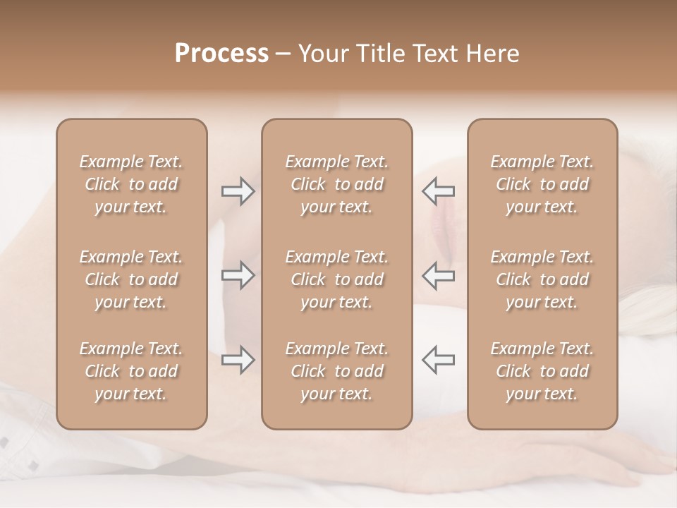 Woman Lying In Bed Sleeping PowerPoint Template