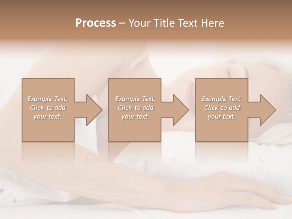 Woman Lying In Bed Sleeping PowerPoint Template