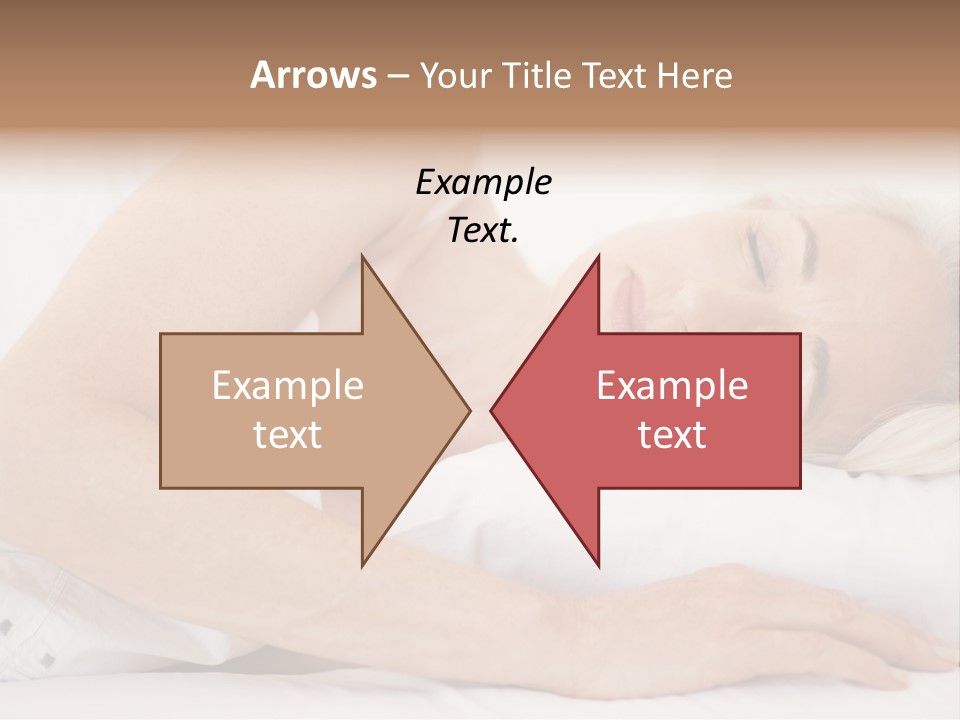 Woman Lying In Bed Sleeping PowerPoint Template