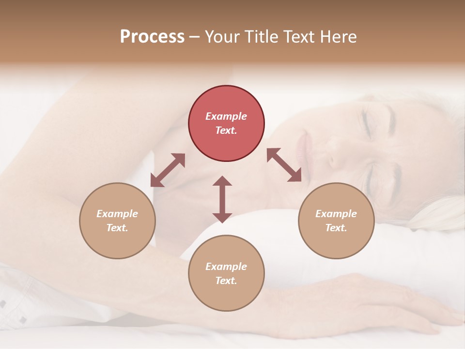 Woman Lying In Bed Sleeping PowerPoint Template