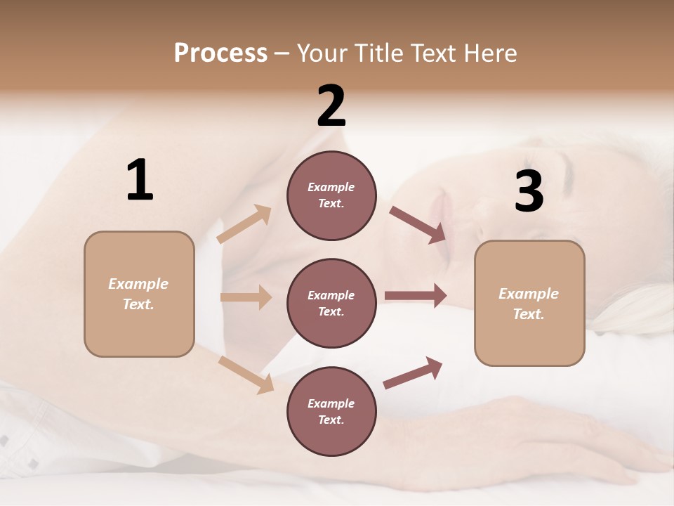 Woman Lying In Bed Sleeping PowerPoint Template