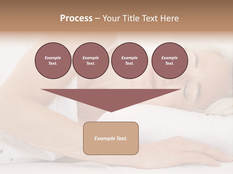 Woman Lying In Bed Sleeping PowerPoint Template