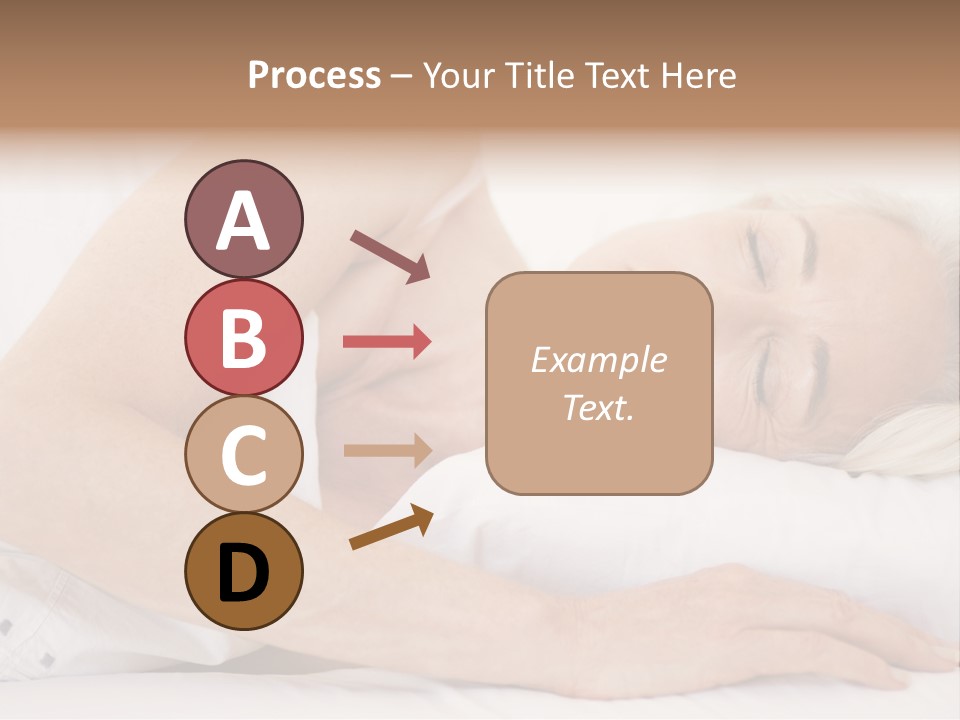 Woman Lying In Bed Sleeping PowerPoint Template