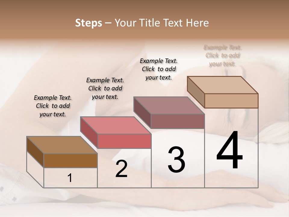 Woman Lying In Bed Sleeping PowerPoint Template