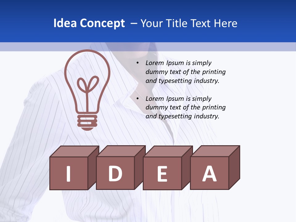 African American Business Woman PowerPoint Template