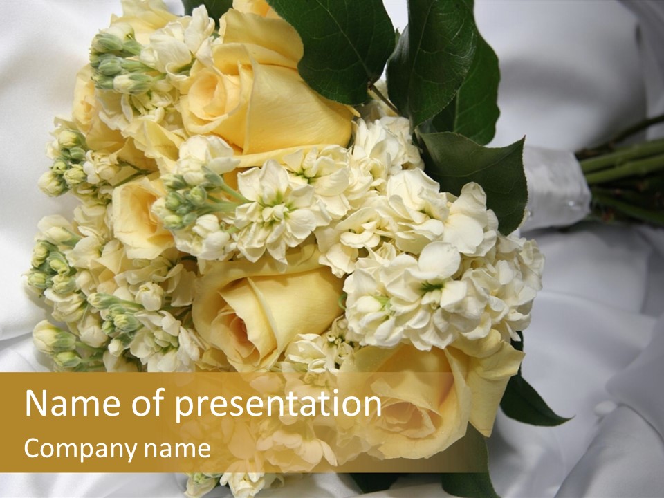 Wedding Bouquet PowerPoint Template