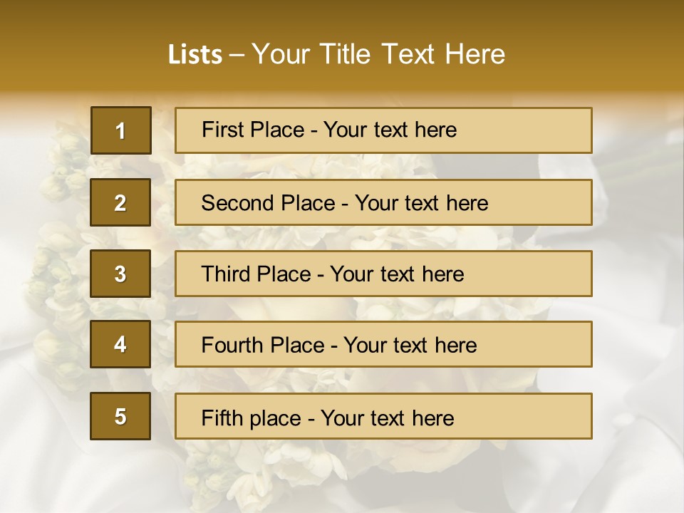 Wedding Bouquet PowerPoint Template