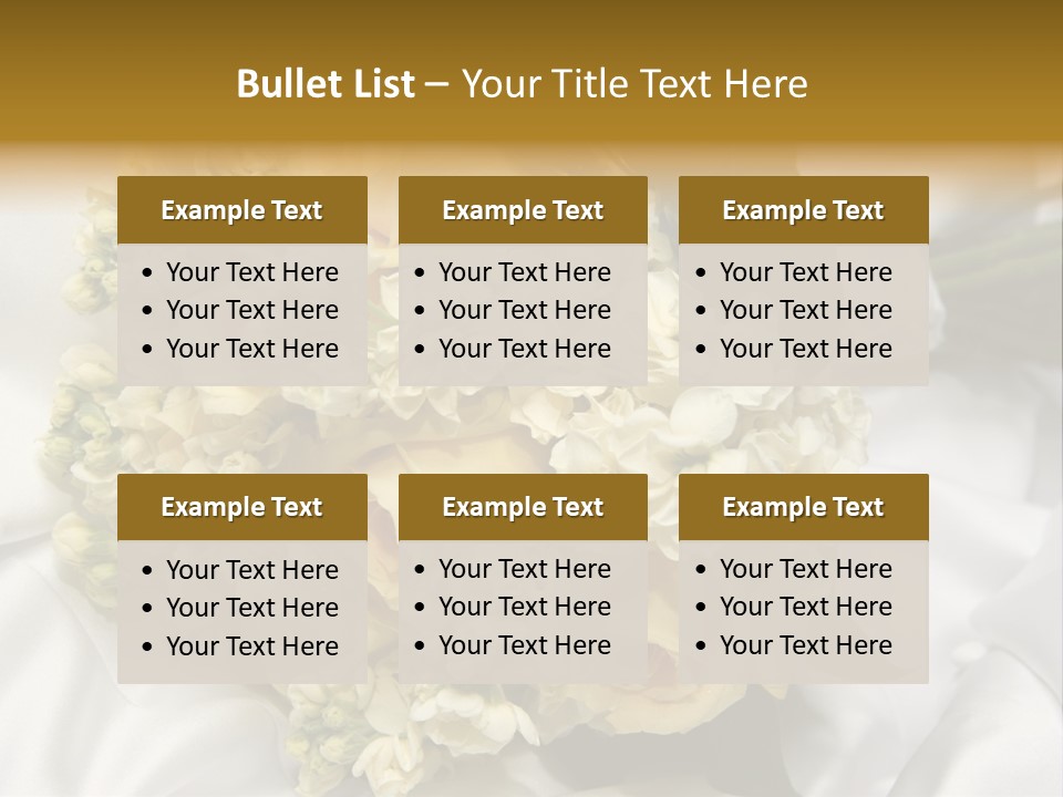 Wedding Bouquet PowerPoint Template