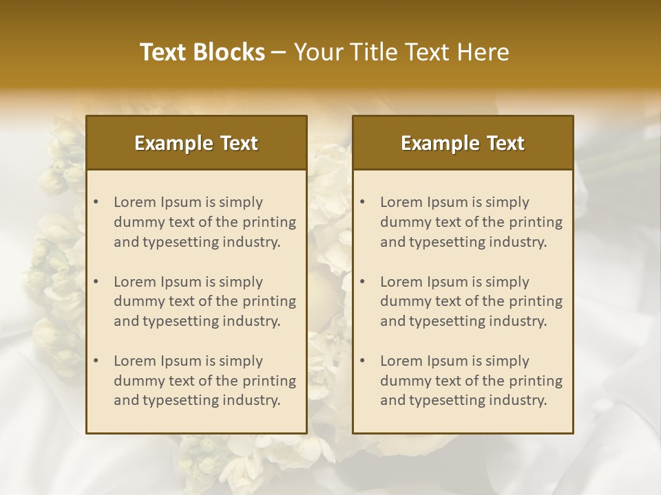 Wedding Bouquet PowerPoint Template