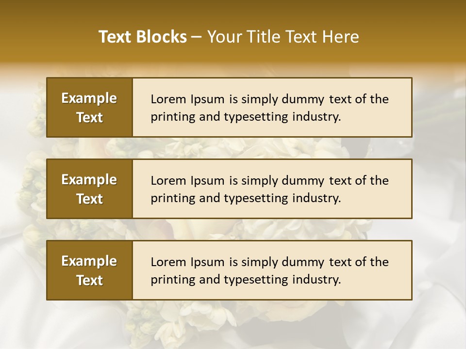 Wedding Bouquet PowerPoint Template