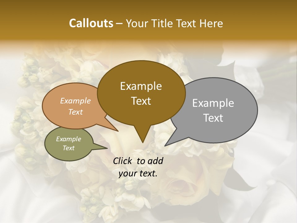 Wedding Bouquet PowerPoint Template