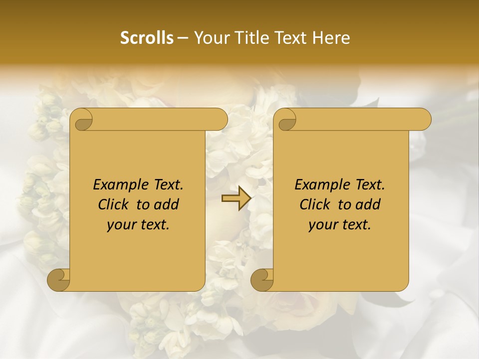 Wedding Bouquet PowerPoint Template