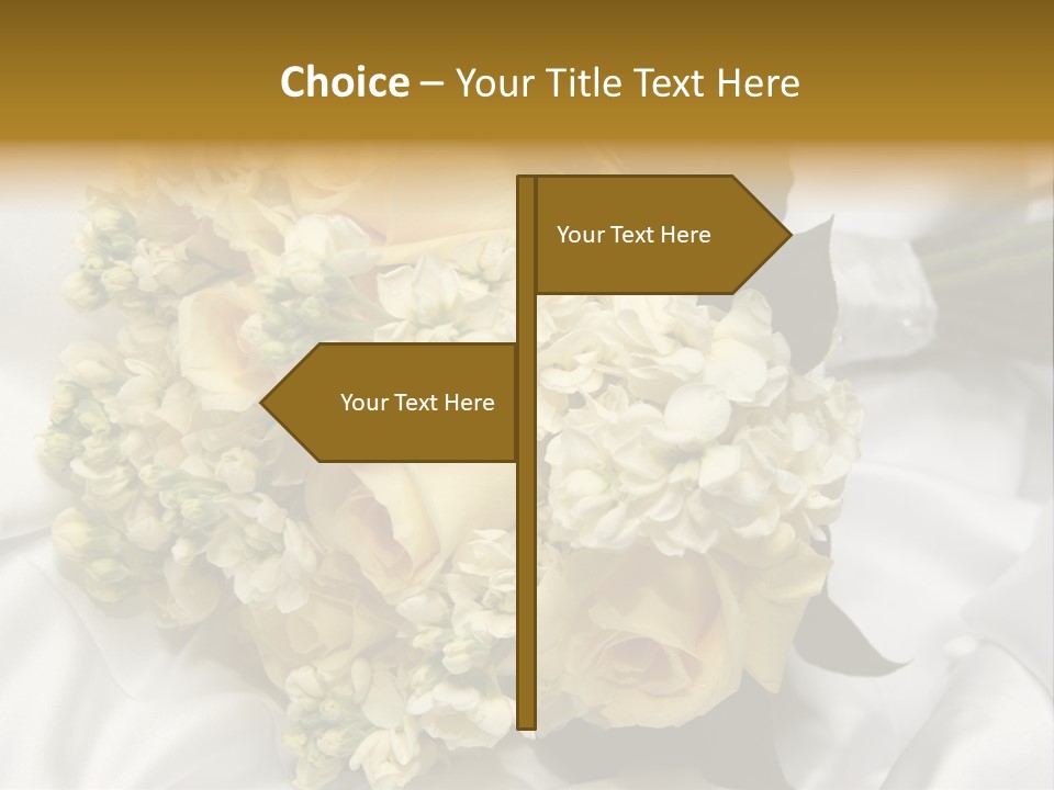 Wedding Bouquet PowerPoint Template