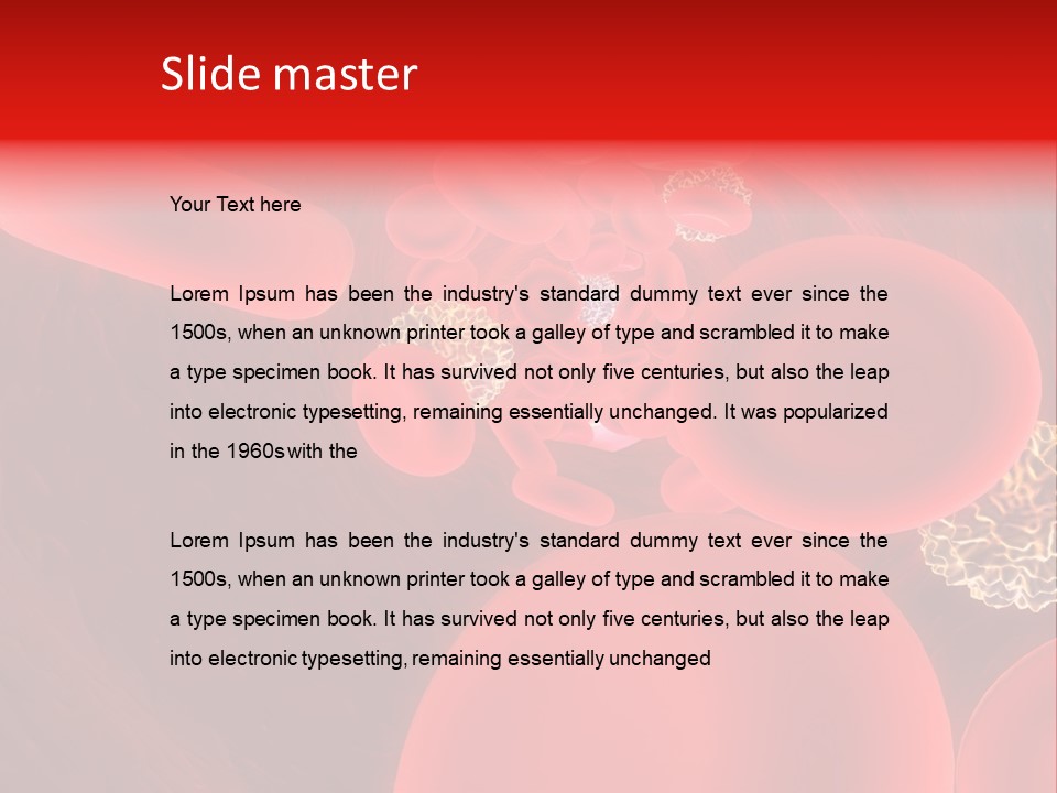 Red Blood Cells PowerPoint Template