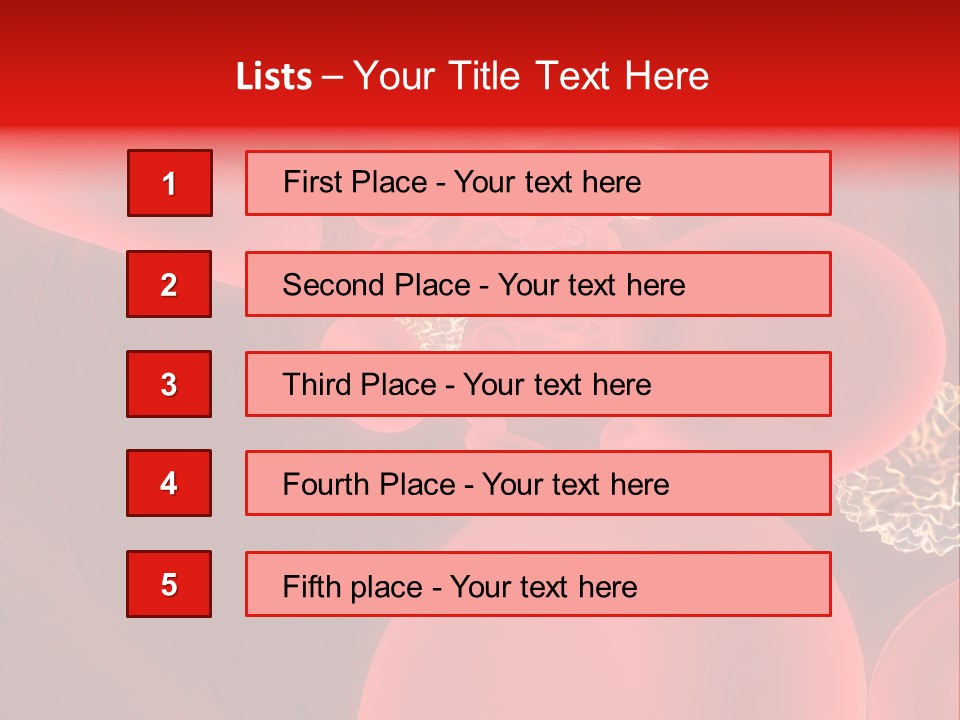 Red Blood Cells PowerPoint Template