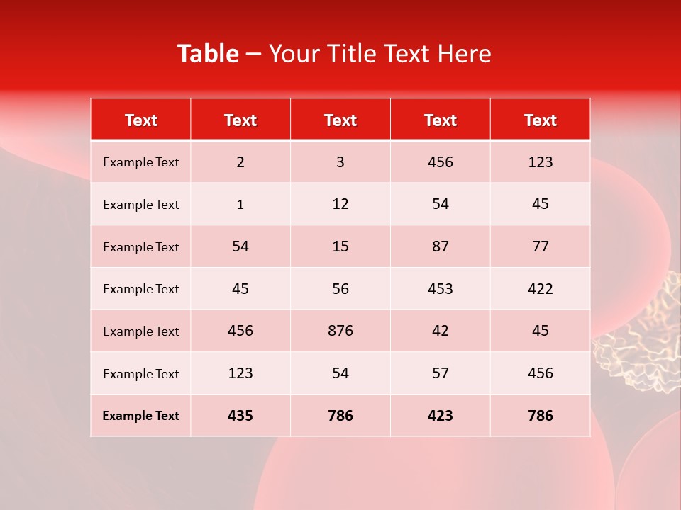 Red Blood Cells PowerPoint Template