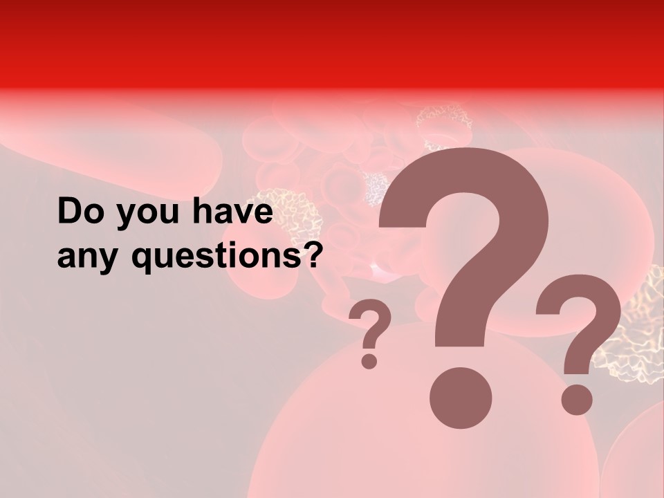 Red Blood Cells PowerPoint Template