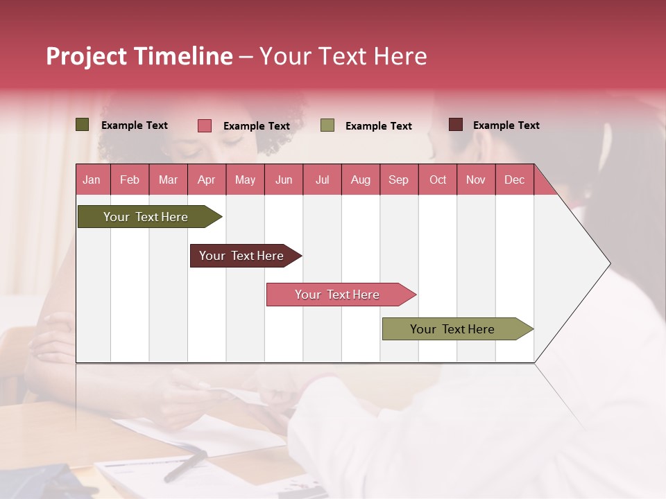 Woman In Doctor's Office Frowning PowerPoint Template