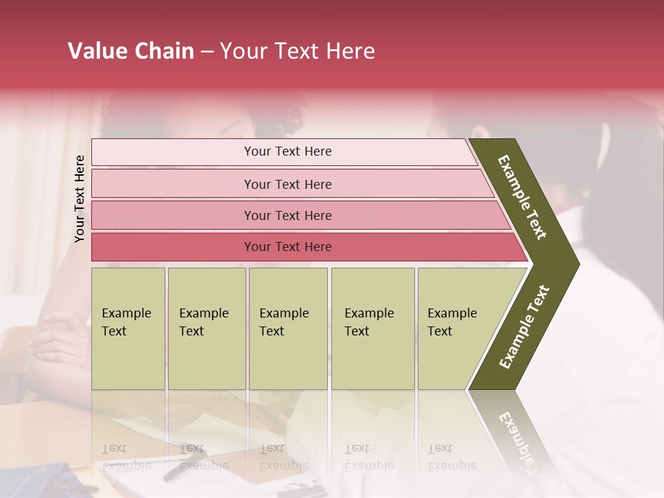 Woman In Doctor's Office Frowning PowerPoint Template