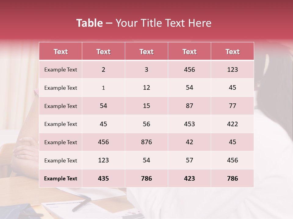Woman In Doctor's Office Frowning PowerPoint Template