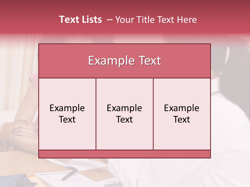 Woman In Doctor's Office Frowning PowerPoint Template