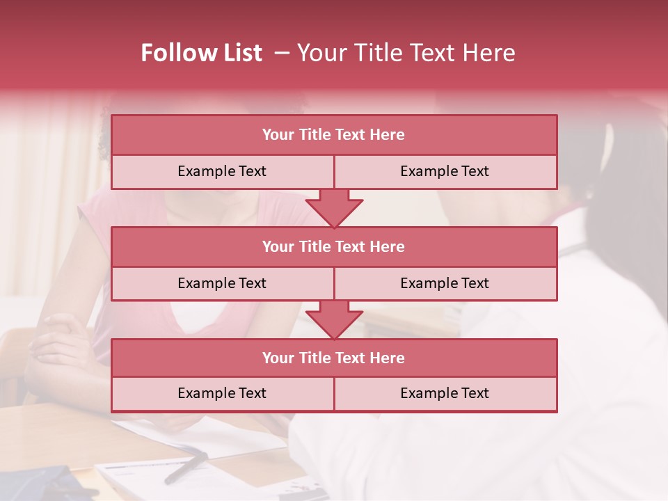 Woman In Doctor's Office Frowning PowerPoint Template
