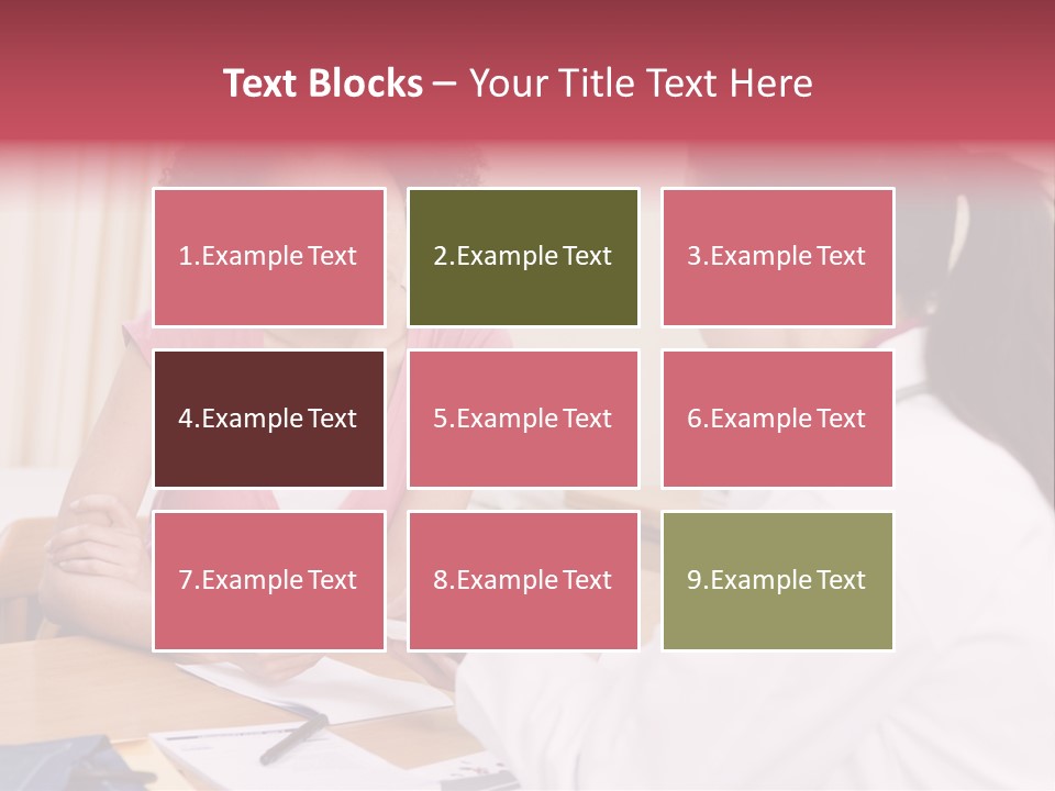 Woman In Doctor's Office Frowning PowerPoint Template