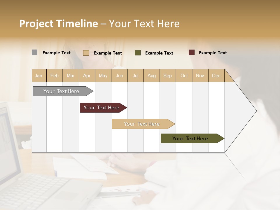 Doctor With Laptop And Pregnant Woman In Doctor's Office PowerPoint Template