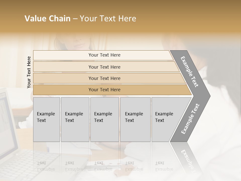 Doctor With Laptop And Pregnant Woman In Doctor's Office PowerPoint Template