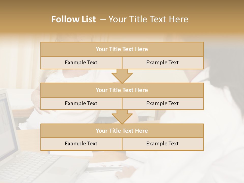 Doctor With Laptop And Pregnant Woman In Doctor's Office PowerPoint Template