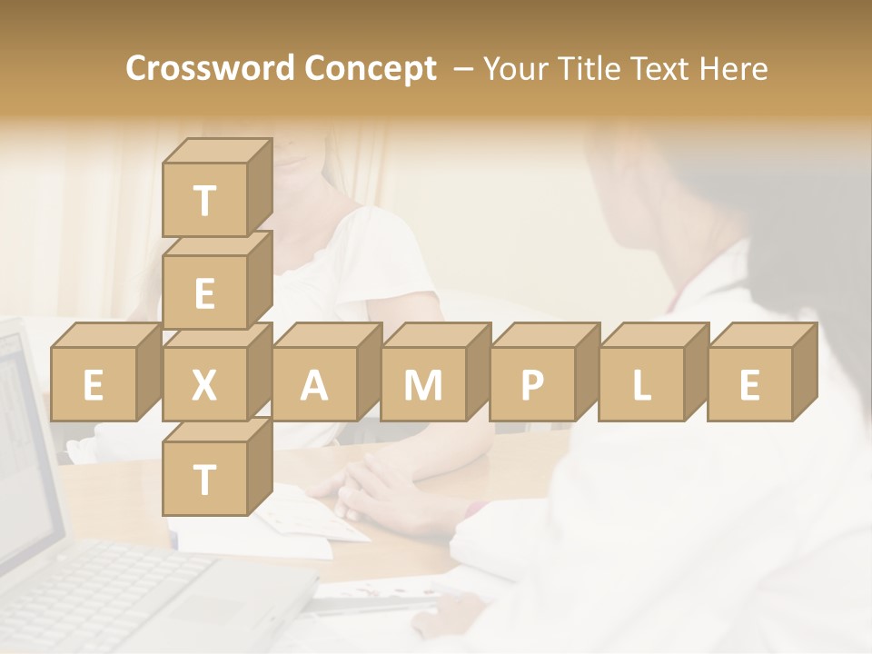 Doctor With Laptop And Pregnant Woman In Doctor's Office PowerPoint Template