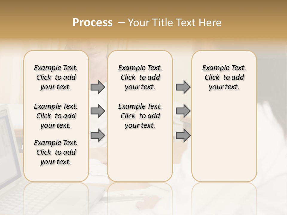Doctor With Laptop And Pregnant Woman In Doctor's Office PowerPoint Template